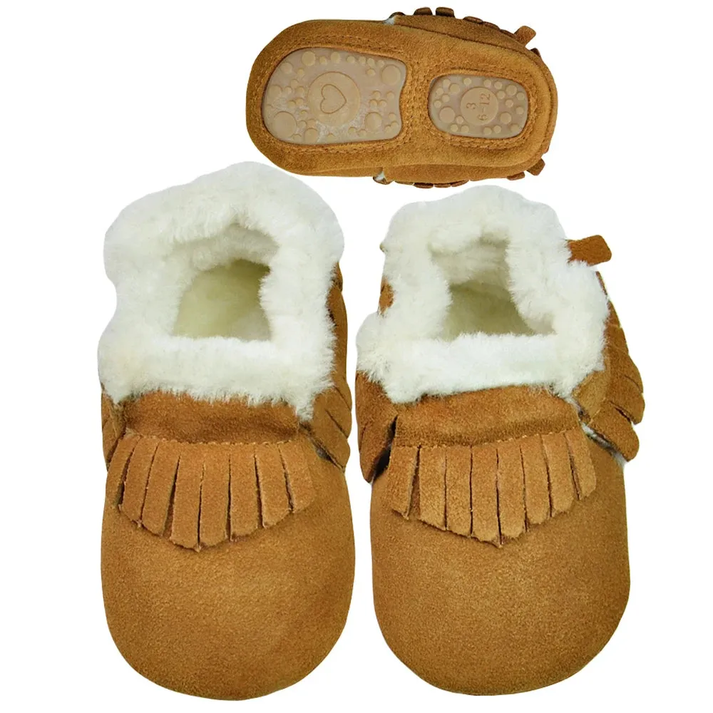 Soft Leather Baby Slip on Shoes.