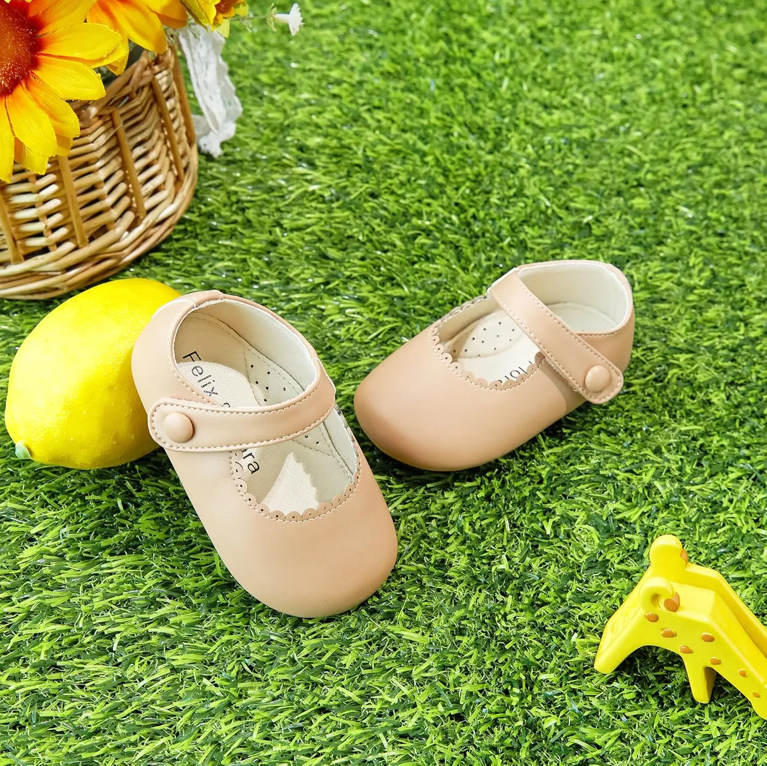 Soft Sole Baby Dress Shoes - Infant Baby Walking Shoes Moccasinss Rubber Sole Crib Shoes.