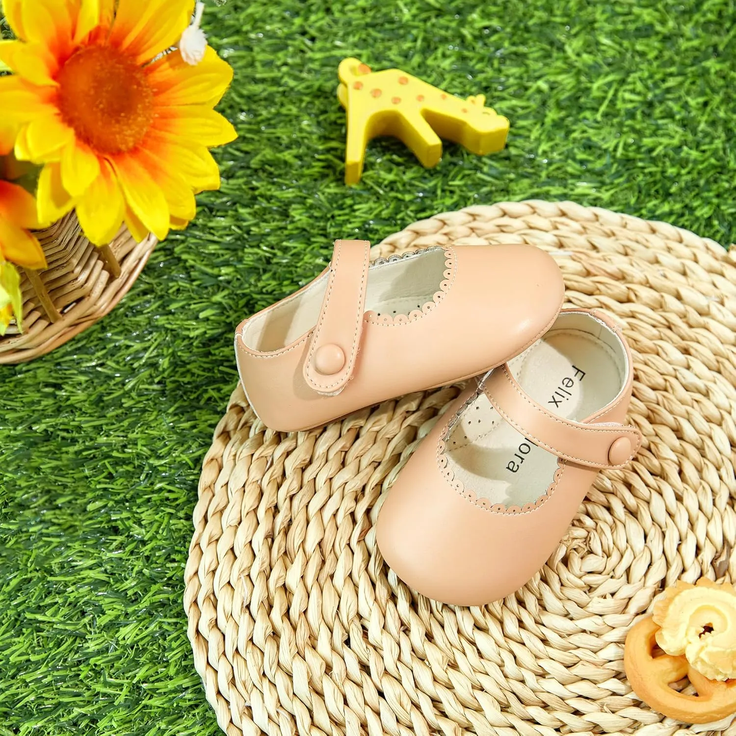 Soft Sole Baby Dress Shoes - Infant Baby Walking Shoes Moccasinss Rubber Sole Crib Shoes.