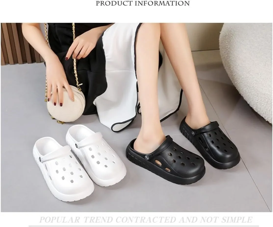 Soft Sole Ladies Clogs Comfortable Gardening Shoes EVA Outdoor Slip On Non Slip Beach Covered Slip On Sandals