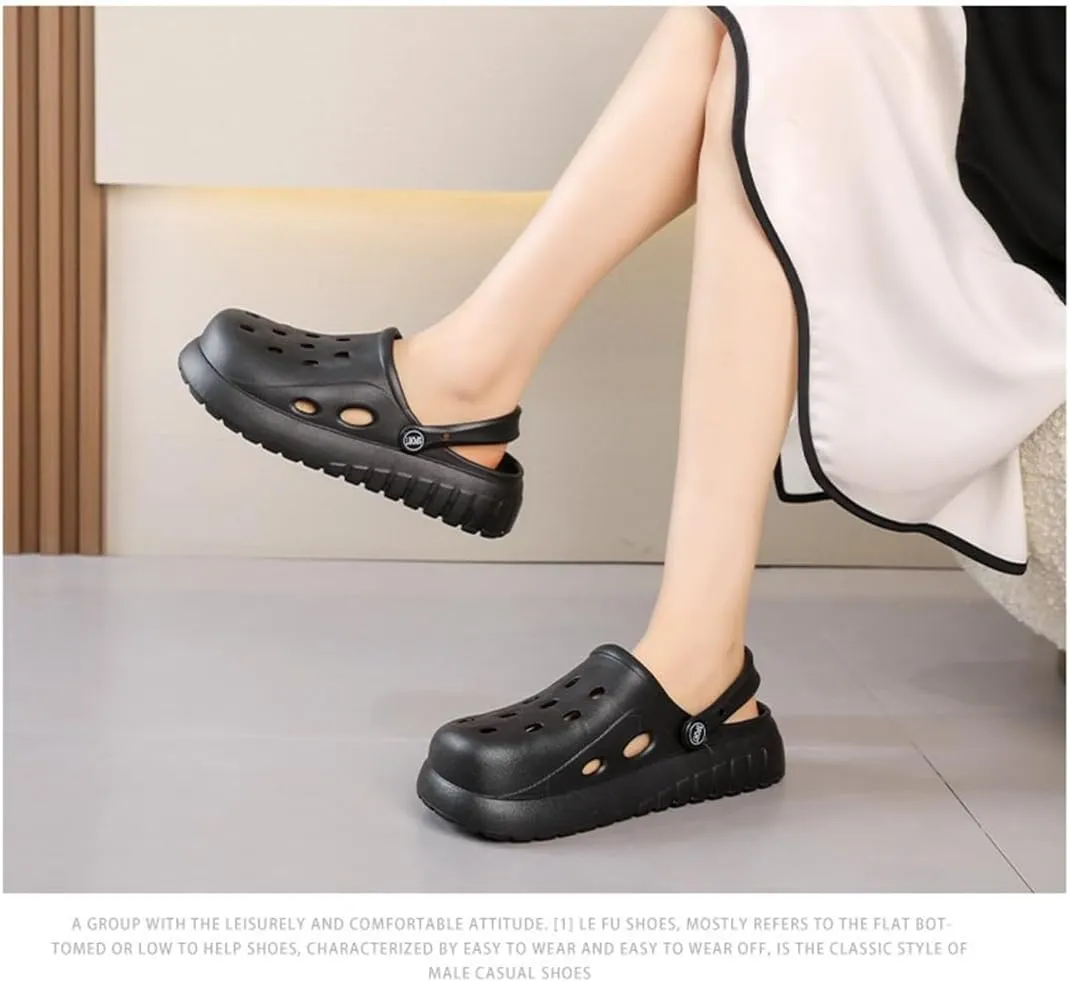 Soft Sole Ladies Clogs Comfortable Gardening Shoes EVA Outdoor Slip On Non Slip Beach Covered Slip On Sandals