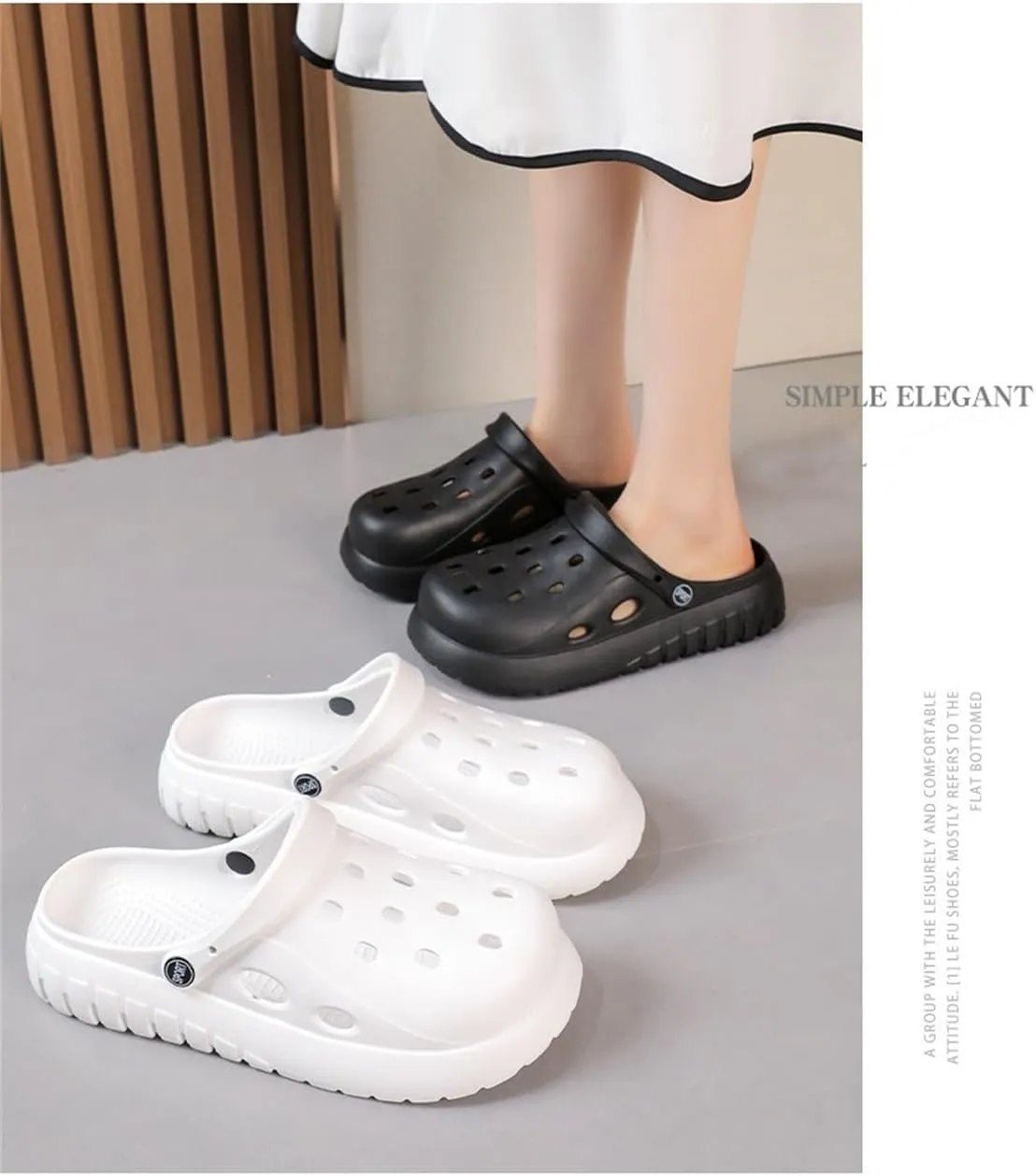 Soft Sole Ladies Clogs Comfortable Gardening Shoes EVA Outdoor Slip On Non Slip Beach Covered Slip On Sandals