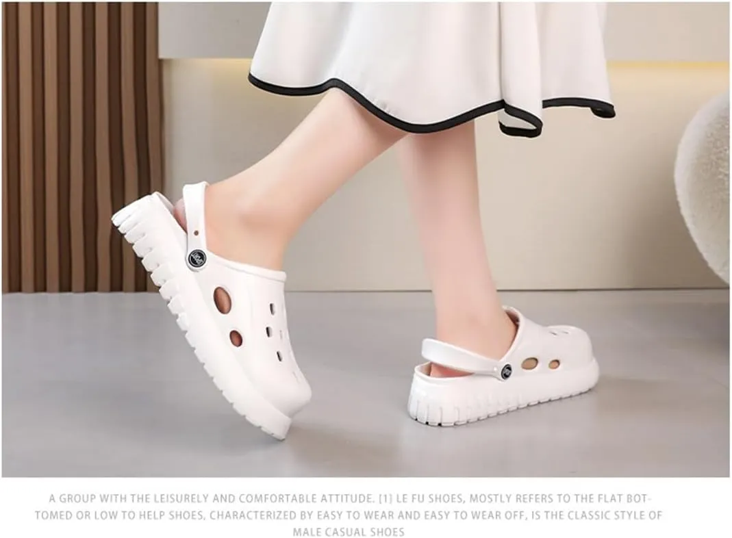 Soft Sole Ladies Clogs Comfortable Gardening Shoes EVA Outdoor Slip On Non Slip Beach Covered Slip On Sandals
