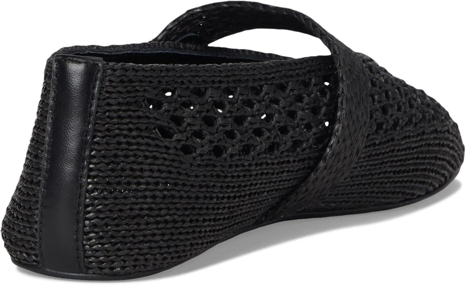 SOVANYOU Women's Ballet Flats Woven Mary Jane Flats Breathable Buckle Strap Raffia Shoes Comfortable Ballerina Flats