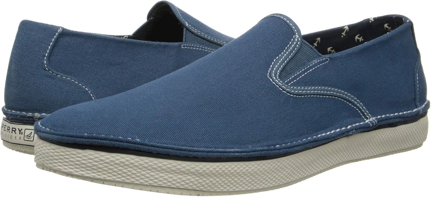 Sperry Cruz Slip On Blue Salt Wash 8.5 M (D)