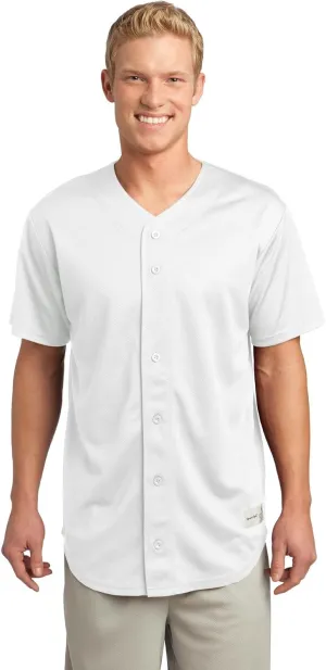 SPORT-TEK Men's PosiCharge Tough Mesh Full Button Jersey