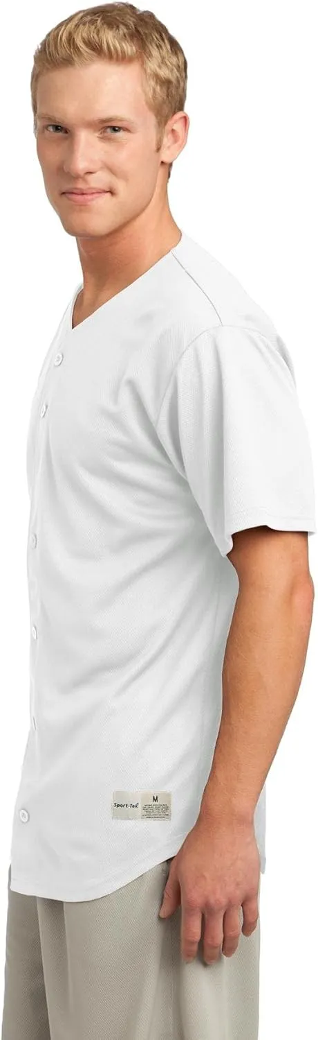 SPORT-TEK Men's PosiCharge Tough Mesh Full Button Jersey