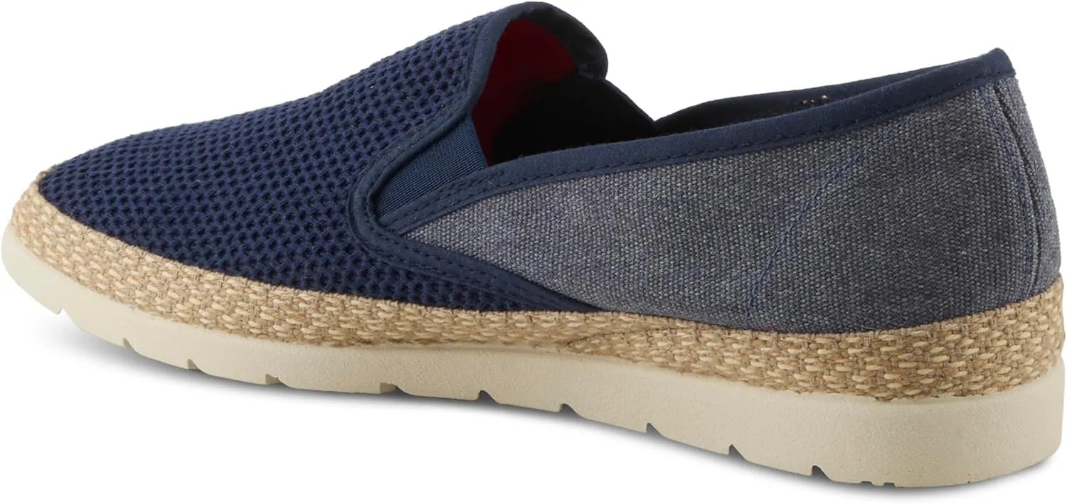 Spring Step Men's Putman Espadrilles – Lightweight Slip-On Summer Shoes with Cork Insole and Rubber Outsole, Made in Spain
