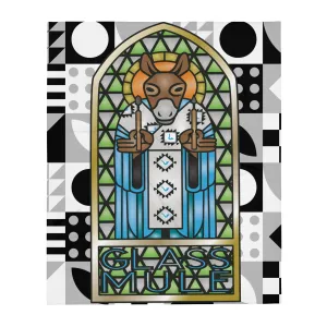 Stained Boro Mule Throw Blanket