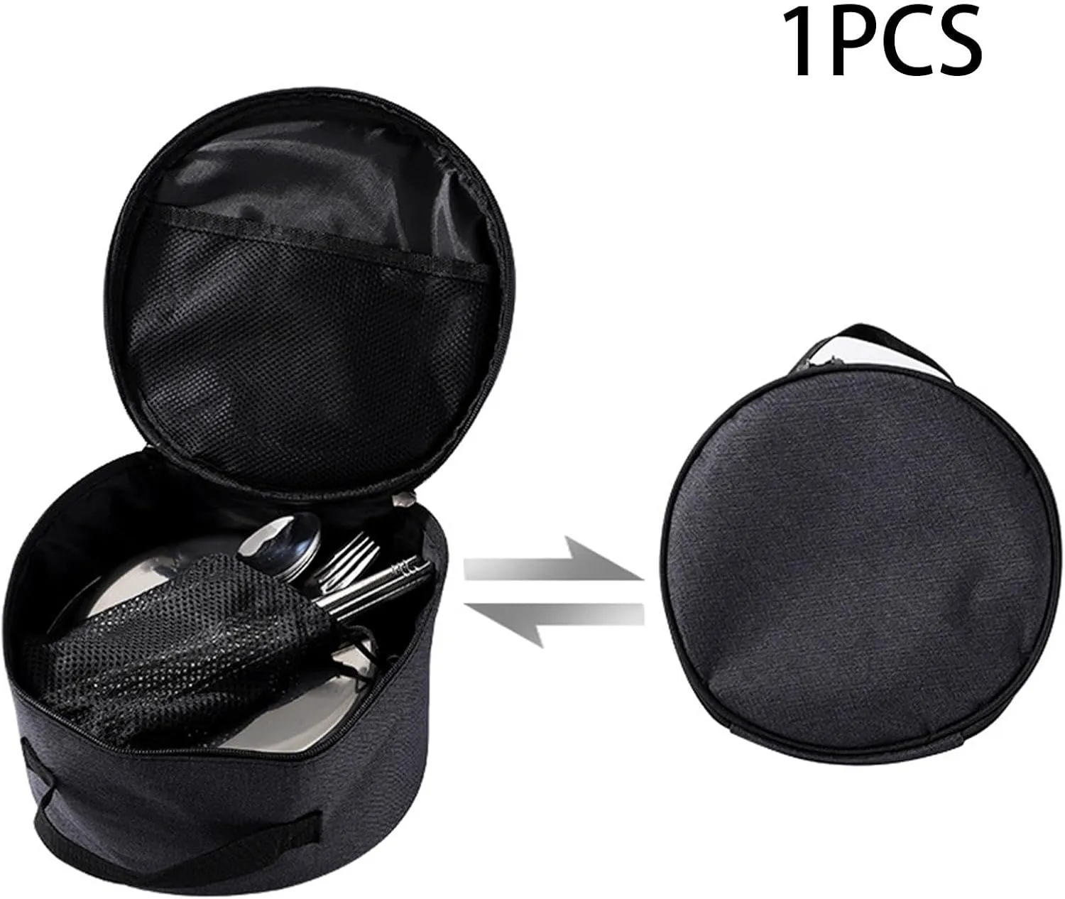 Stainless Steel Plates and Bowls Camping Set Small and Large Dinnerware for Kids, Adults, Camping Family, Hiking, Beach