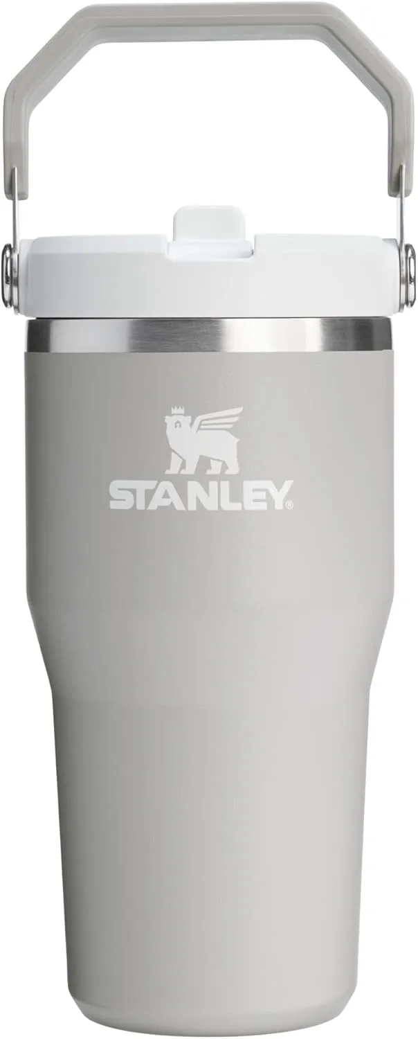 Stanley IceFlow 2.0 Flip Straw Tumbler with Handle 20 oz | Twist On Lid and Flip Up Straw | Leak Resistant Water Bottle | Insulated Stainless Steel | BPA-Free | Ash