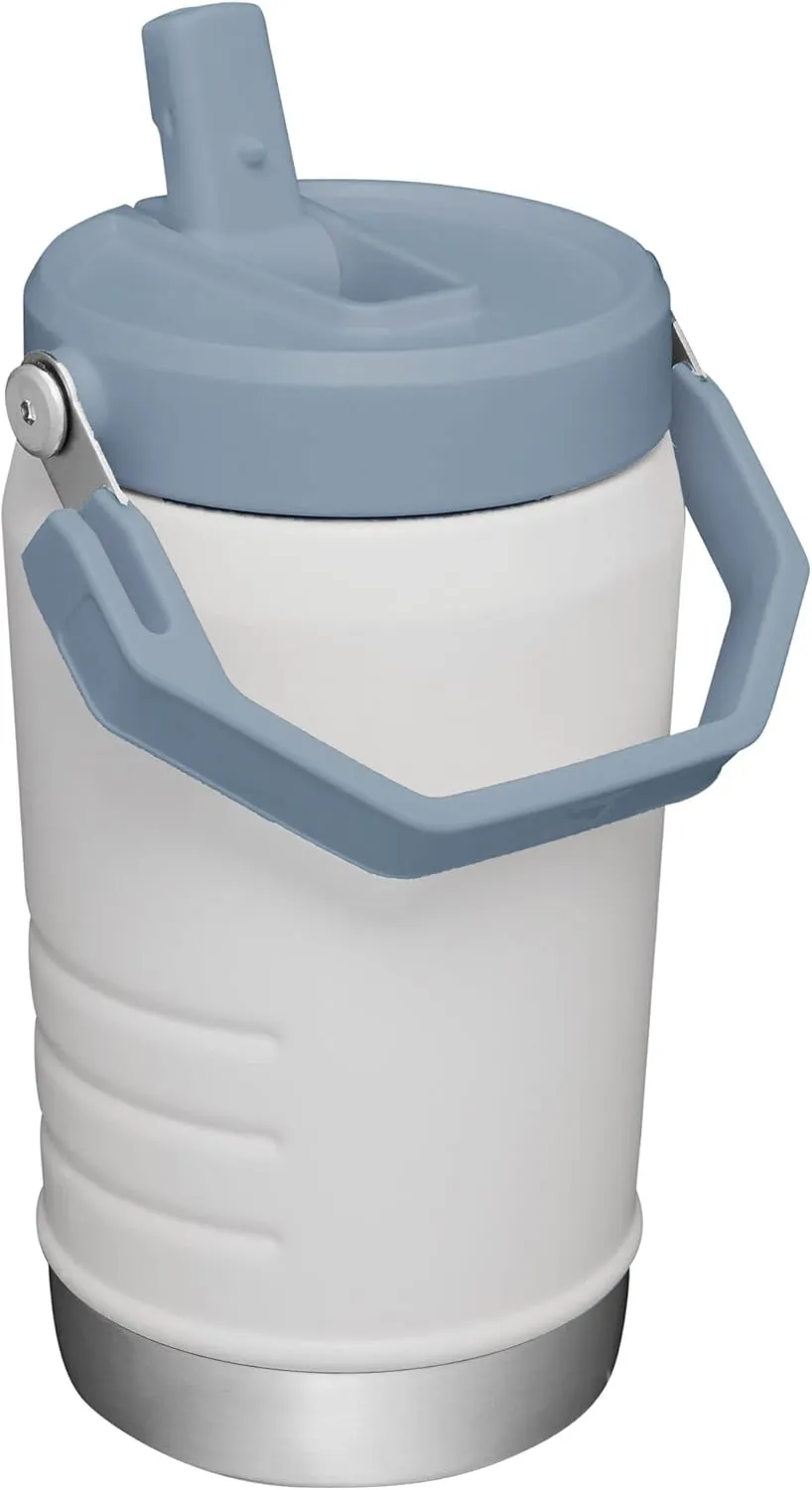 Stanley IceFlow Flip Straw Jug with Handle 40 oz| Twist On Lid and Flip Up Straw | Leak Resistant for Travel and Sports | Insulated Stainless Steel | BPA-Free | Fog