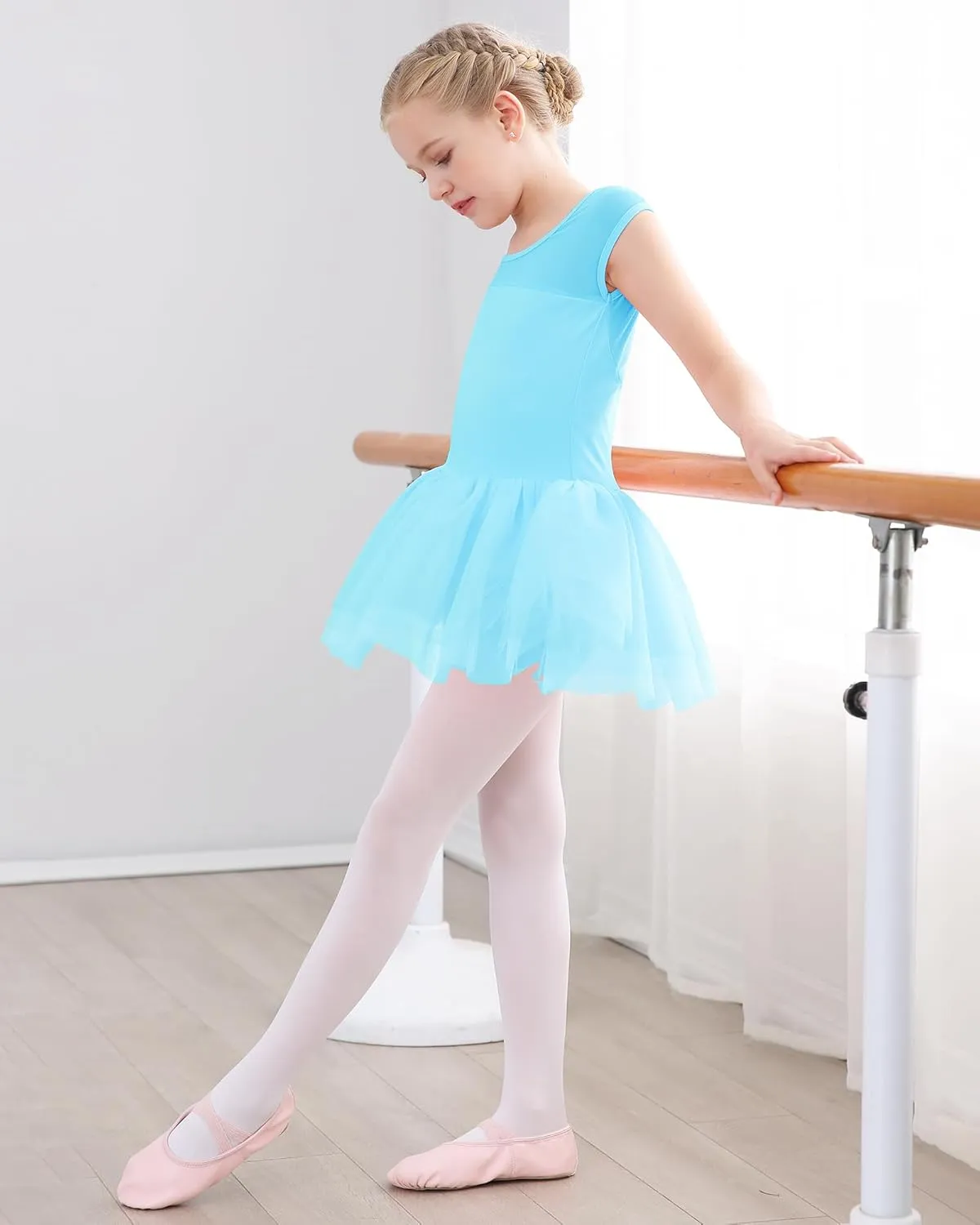 Stelle Ballet Leotards for Girls Toddler Leotard with Tutu Skirt Dance Tutu Dress (Little/Big Kid)
