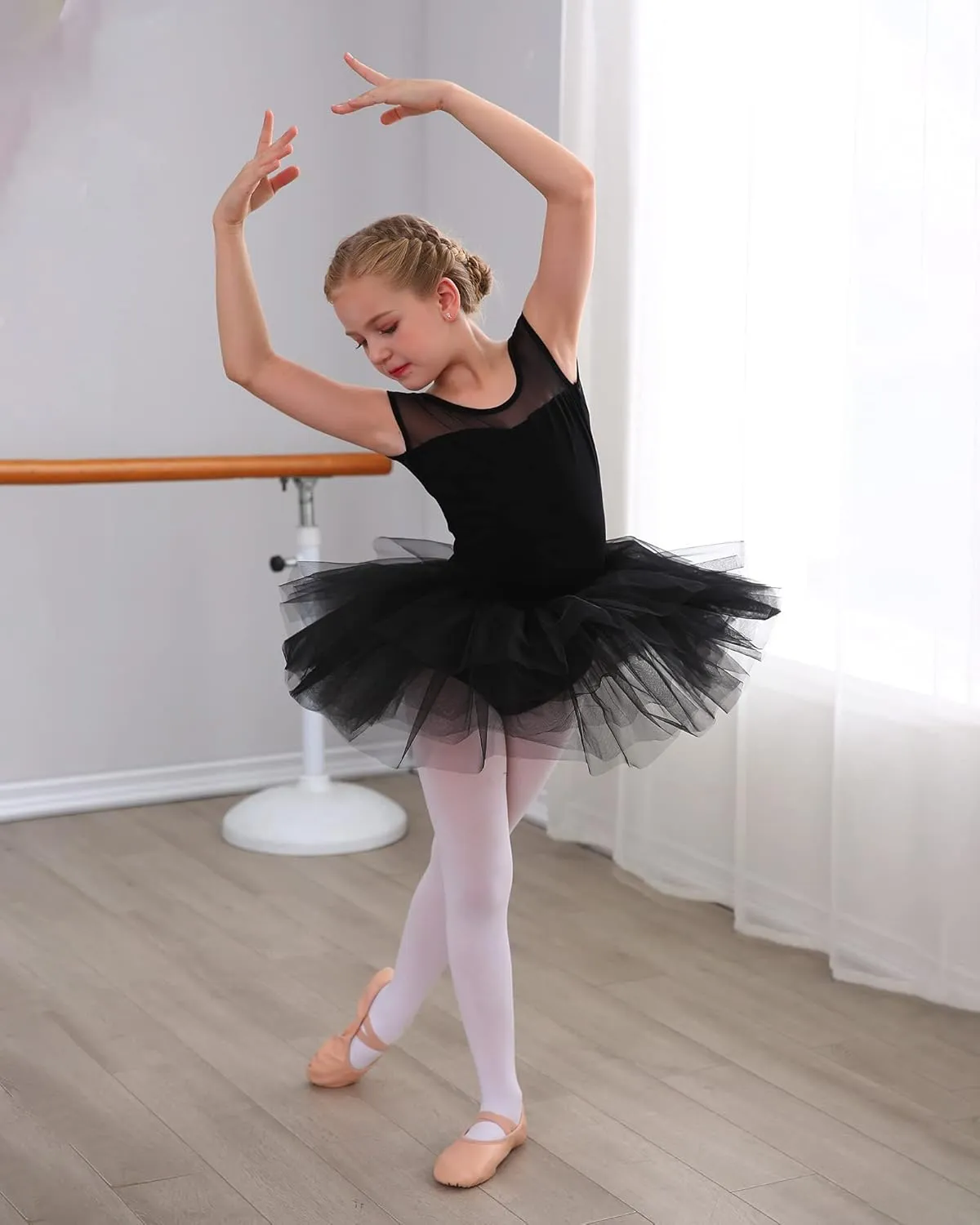Stelle Ballet Leotards for Girls Toddler Leotard with Tutu Skirt Dance Tutu Dress (Little/Big Kid)
