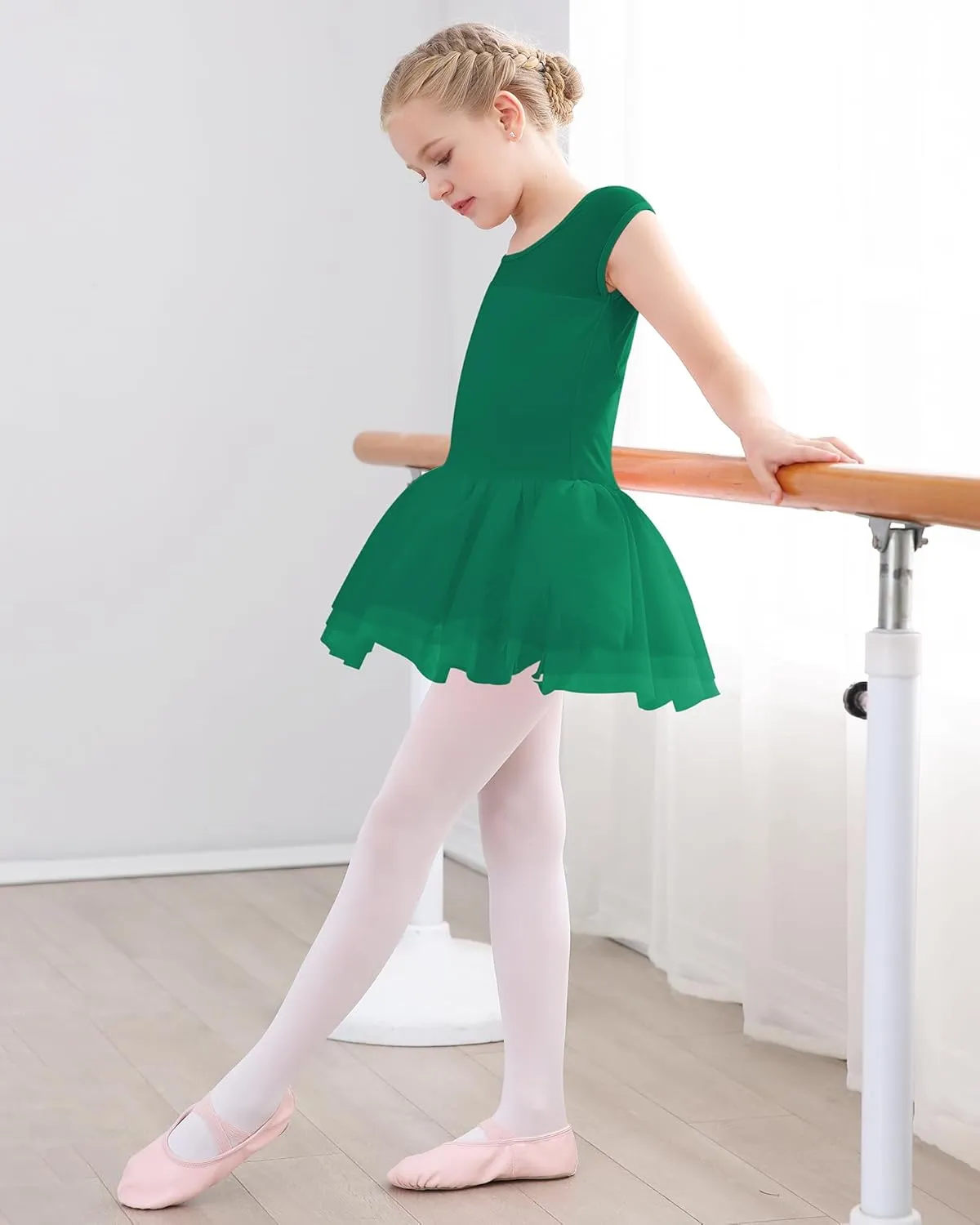 Stelle Ballet Leotards for Girls Toddler Leotard with Tutu Skirt Dance Tutu Dress (Little/Big Kid)