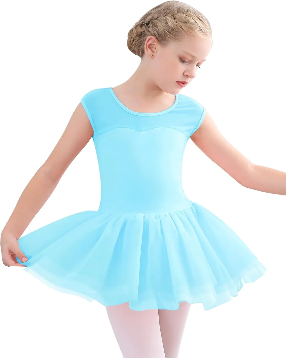 Stelle Ballet Leotards for Girls Toddler Leotard with Tutu Skirt Dance Tutu Dress (Little/Big Kid)