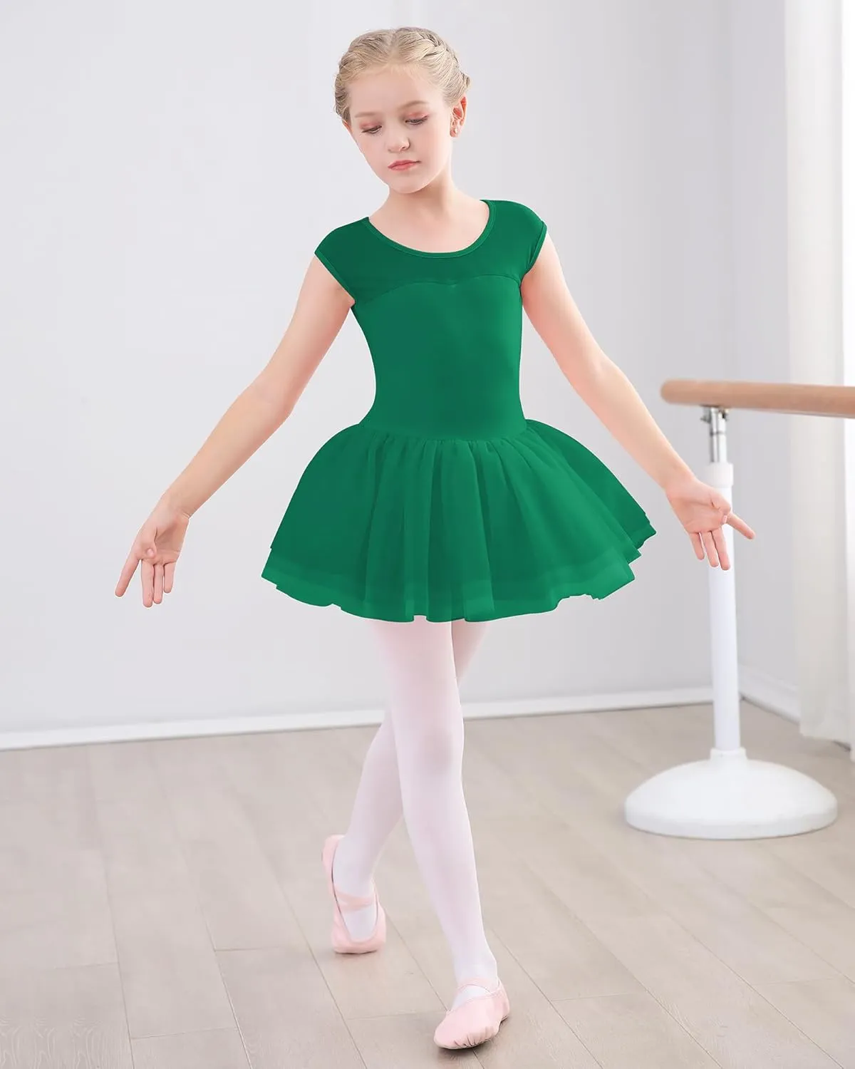 Stelle Ballet Leotards for Girls Toddler Leotard with Tutu Skirt Dance Tutu Dress (Little/Big Kid)