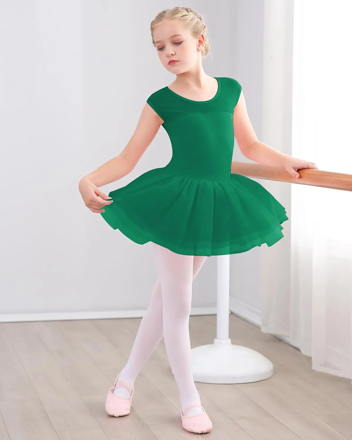 Stelle Ballet Leotards for Girls Toddler Leotard with Tutu Skirt Dance Tutu Dress (Little/Big Kid)
