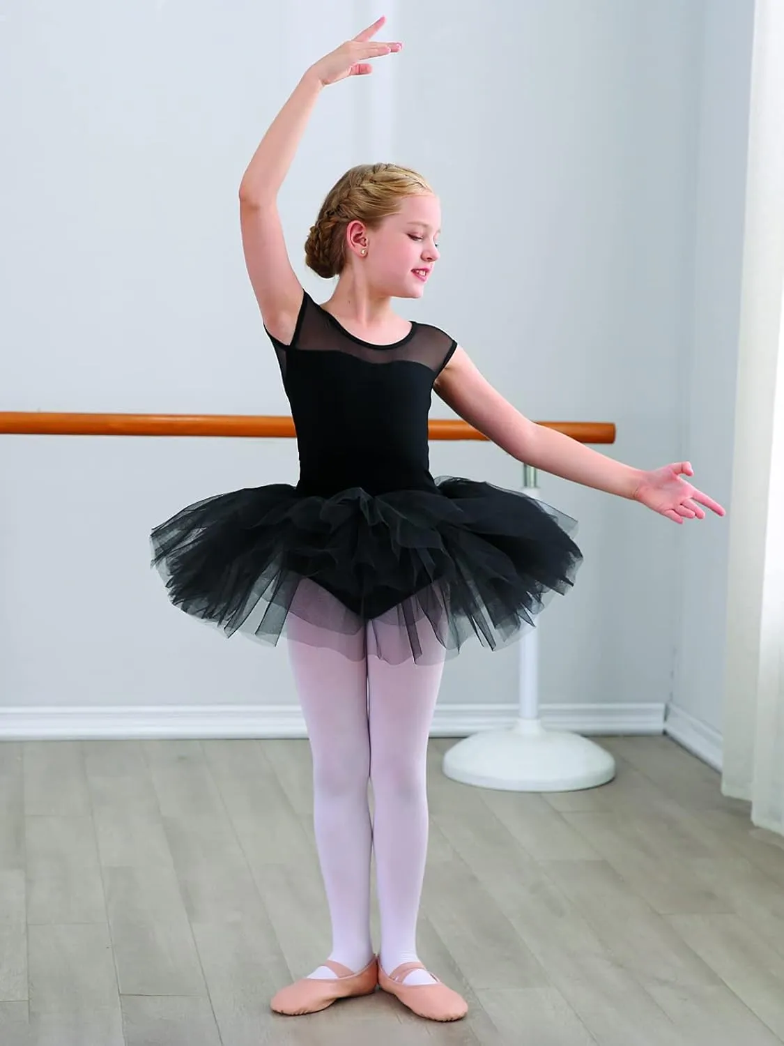 Stelle Ballet Leotards for Girls Toddler Leotard with Tutu Skirt Dance Tutu Dress (Little/Big Kid)