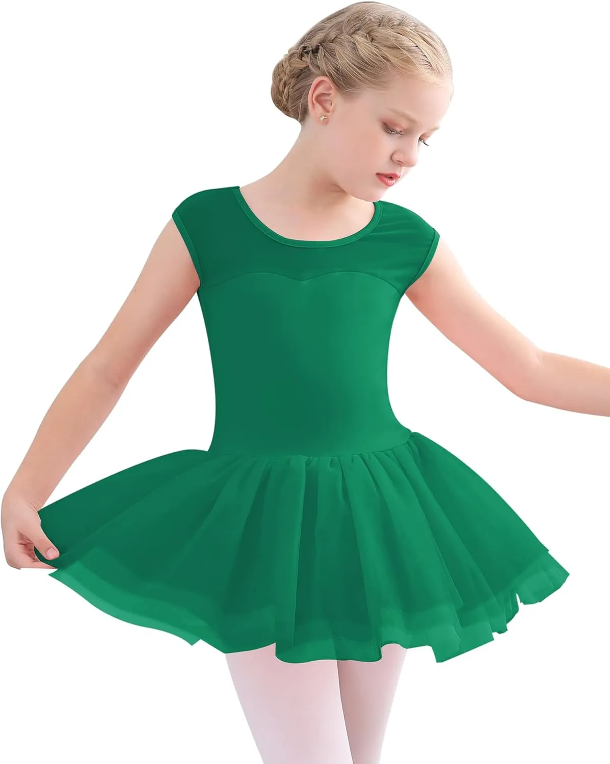Stelle Ballet Leotards for Girls Toddler Leotard with Tutu Skirt Dance Tutu Dress (Little/Big Kid)