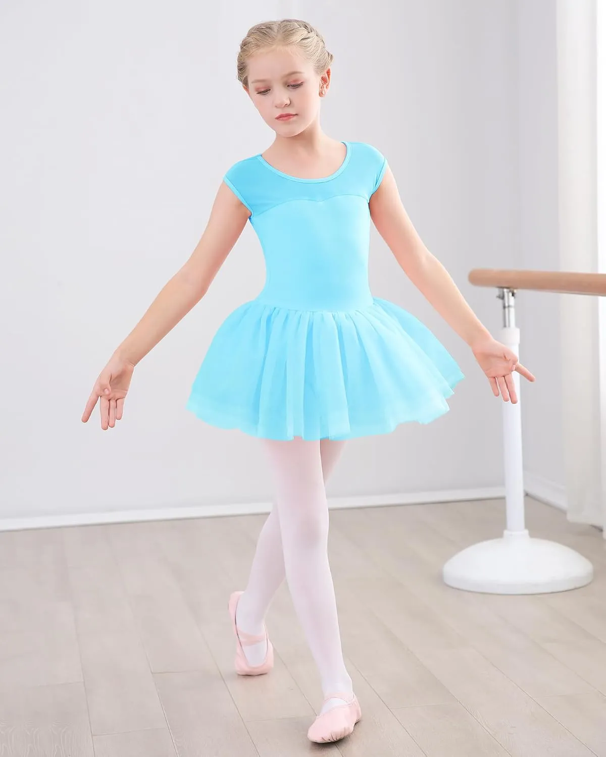Stelle Ballet Leotards for Girls Toddler Leotard with Tutu Skirt Dance Tutu Dress (Little/Big Kid)