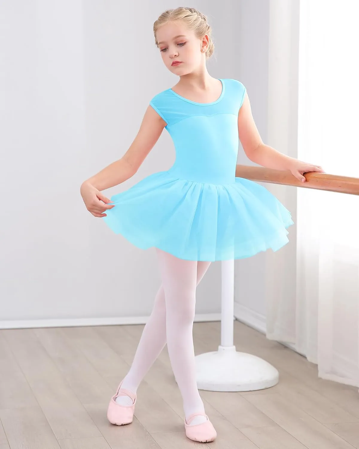 Stelle Ballet Leotards for Girls Toddler Leotard with Tutu Skirt Dance Tutu Dress (Little/Big Kid)