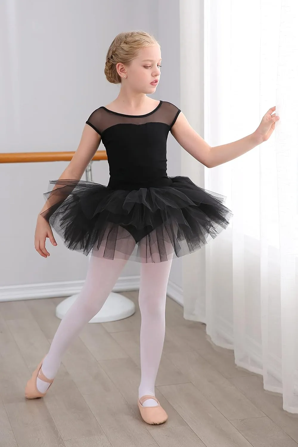 Stelle Ballet Leotards for Girls Toddler Leotard with Tutu Skirt Dance Tutu Dress (Little/Big Kid)