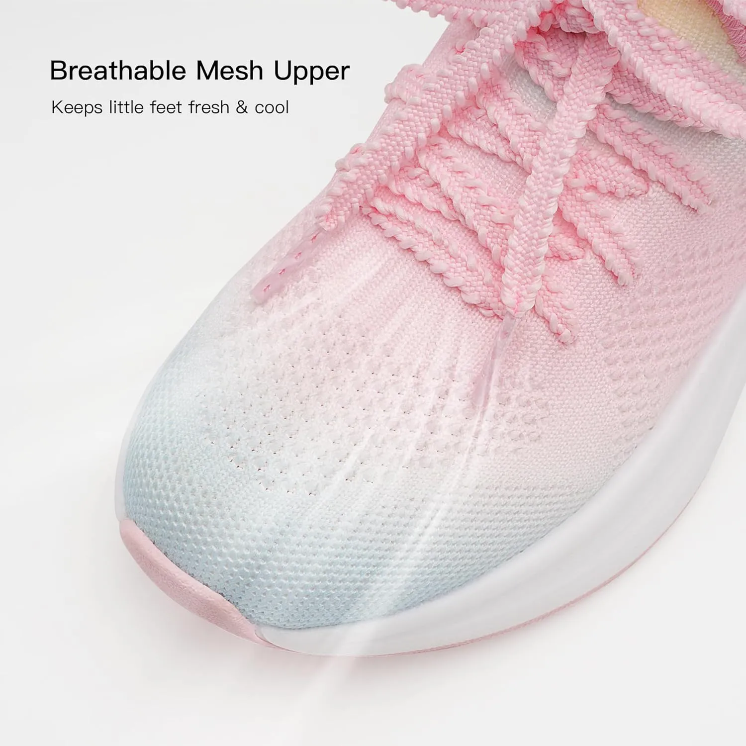 Stelle Girls Sneakers Kids Tennis Running Walking Shoes Slip-On Athletic Non Slip Lightweight Breathable Sport Shoes for Little/Big Kid