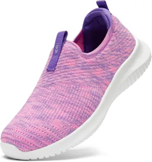 STQ Kids Shoes Girls Boys Lightweight Slip on Walking Sneakers