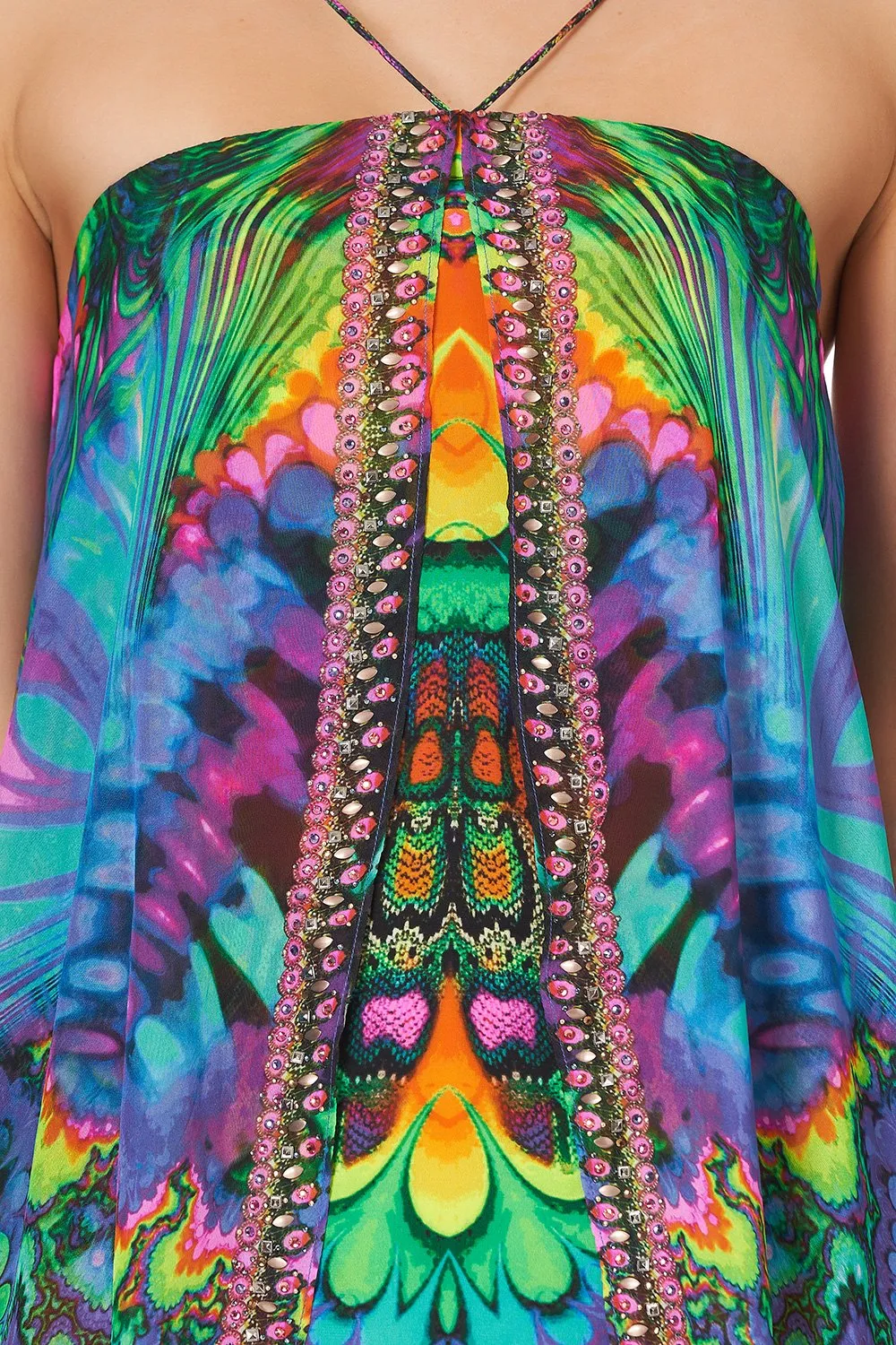 STRAPLESS OVERLAYER DRESS HYPED UP HIPPIE
