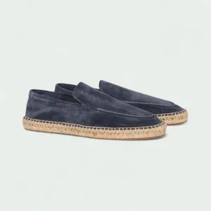 Strazoro | Suede Espadrille Loafers with Jute Sole and Slip-on Fit (Men)