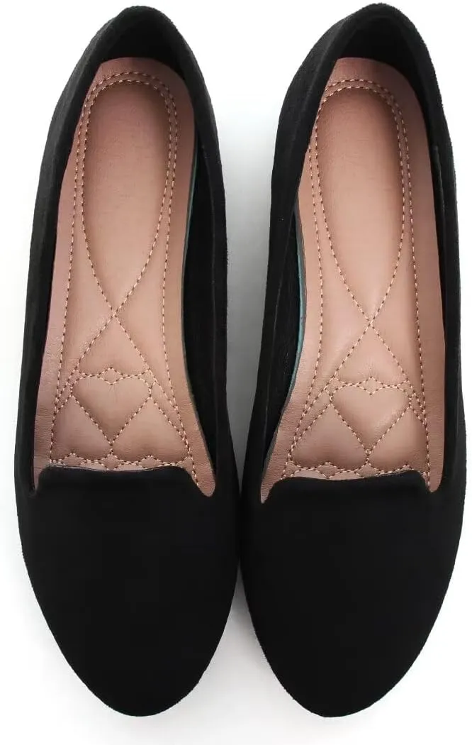 Stunner Women Cute Slip-On Ballet Shoes Soft Solid Classic Pointed Toe Flats
