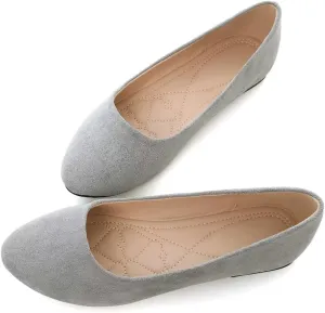 Stunner Women Cute Slip-On Ballet Shoes Soft Solid Classic Pointed Toe Flats