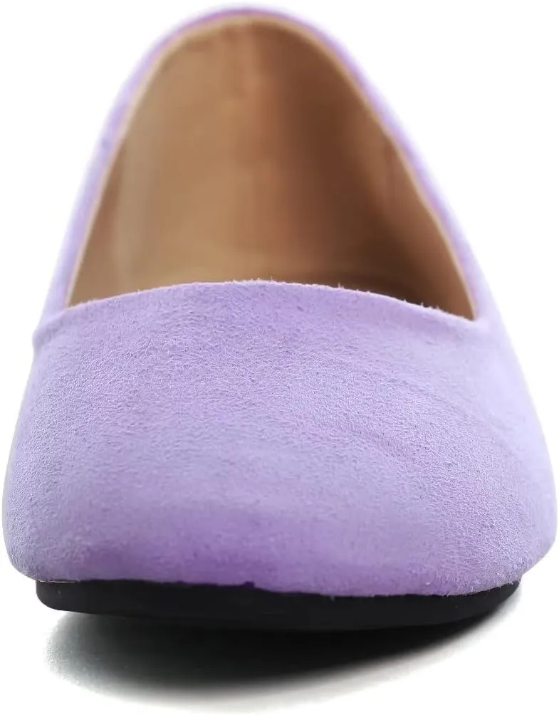 Stunner Women Cute Slip-On Ballet Shoes Soft Solid Classic Pointed Toe Flats