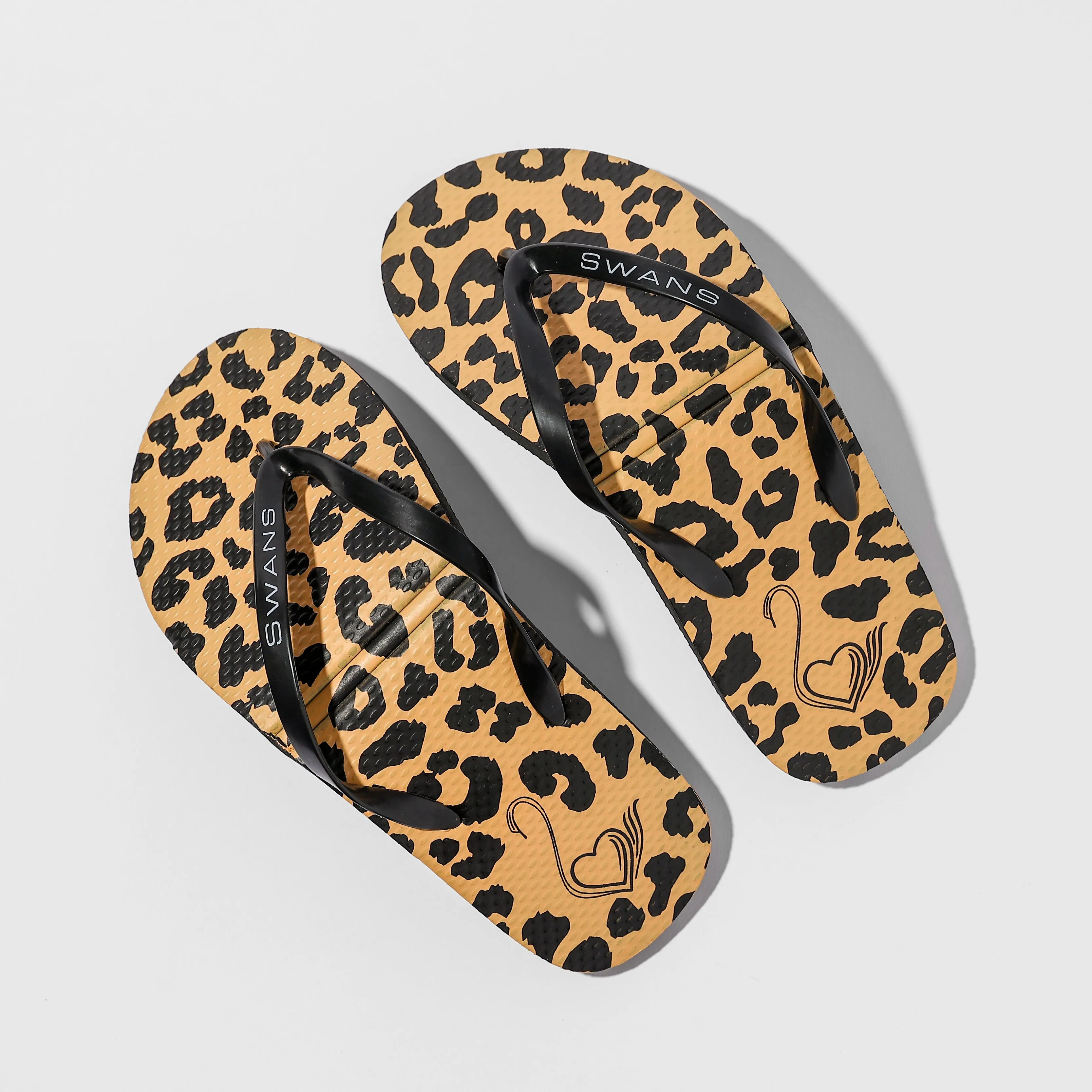 SWANS FOLDABLE FLIP FLOP- LEOPARD