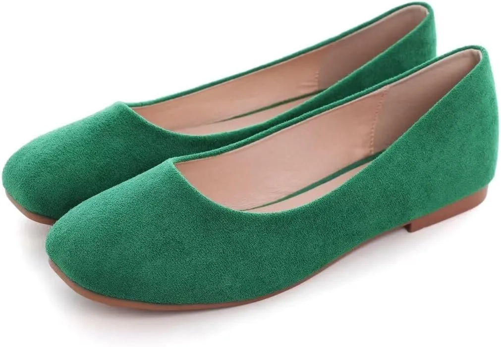 TANGNEST Women Cute Bowknot Flats Soft Slip On Dress Comfort Square Toe Flats