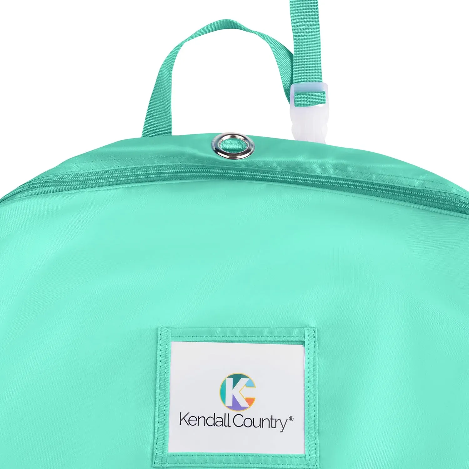 Teen Girl & Adult Tutu Garment Bag - 40 inch Pancake Tutu Bag, Dance Bag, Inner Straps, 3 in Gusset, Pockets, for Costume Skirt Travel, Storage, Ballerinas, Competitive Dancers, Seafoam