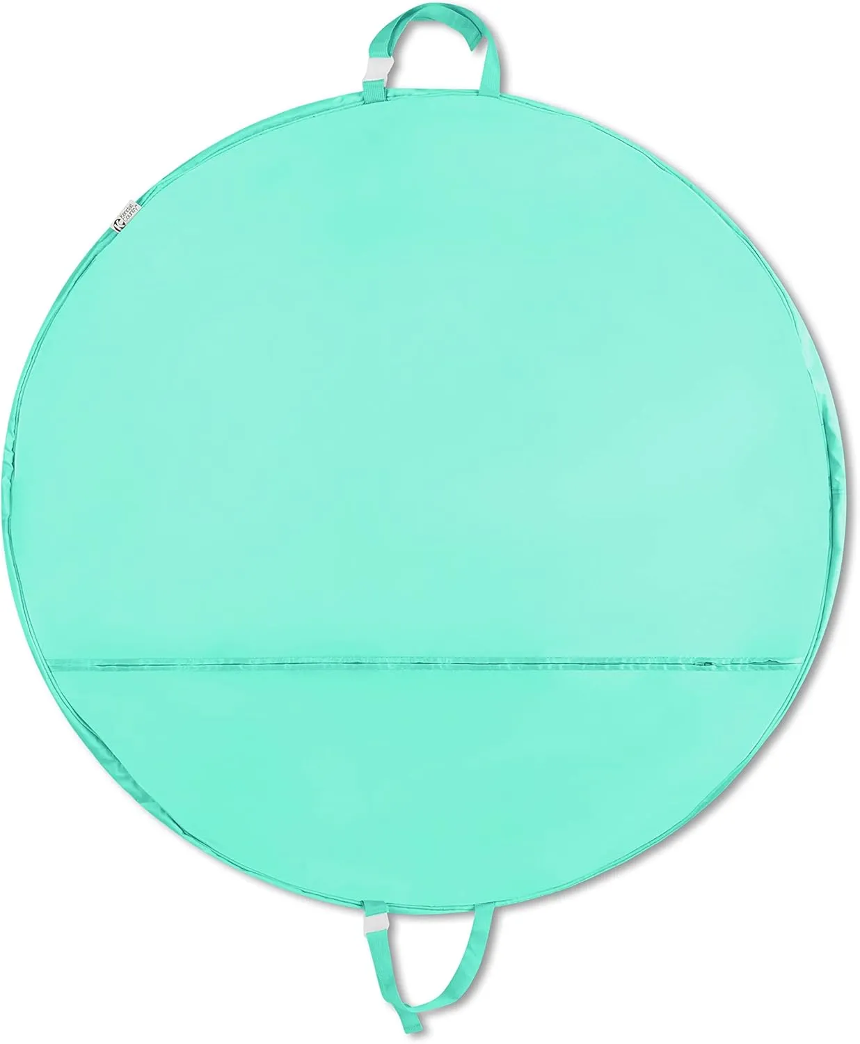 Teen Girl & Adult Tutu Garment Bag - 40 inch Pancake Tutu Bag, Dance Bag, Inner Straps, 3 in Gusset, Pockets, for Costume Skirt Travel, Storage, Ballerinas, Competitive Dancers, Seafoam