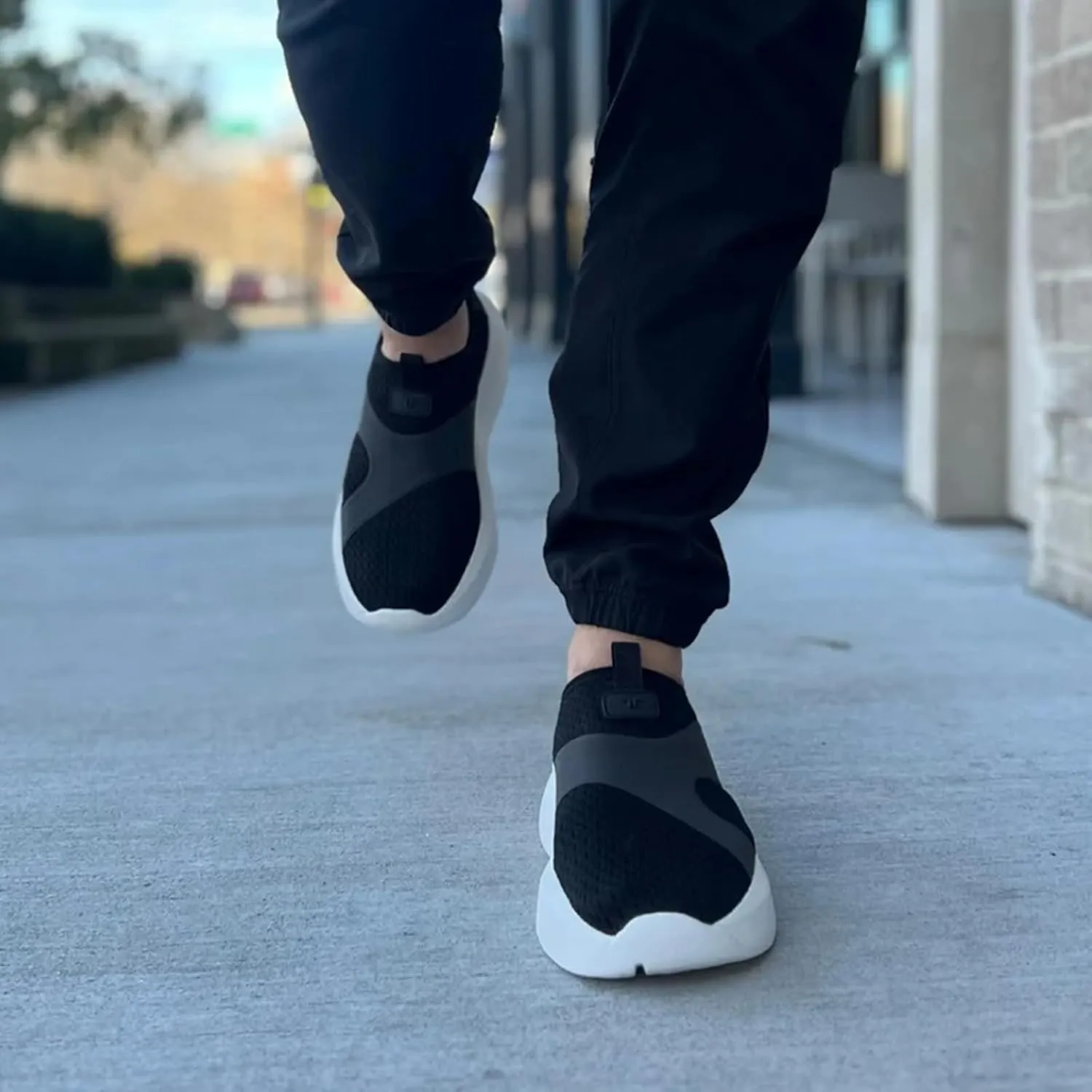 Telic Men's Cloud9 Nimbus Slip-On Shoes - Lightweight, Breathable, Supportive, Impact-Reducing - Great for Training, Competition & Everyday Wear