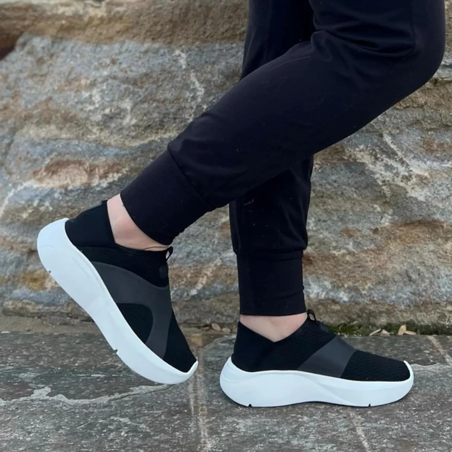 TELIC Women's Cloud9 Nimbus Slip-On Shoes - Lightweight, Breathable, Supportive, Impact-Reducing - Great for Training, Competition & Everyday Wear