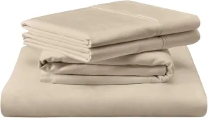 TEMPUR Luxe Egyptian Cotton Sheet Set Sandstone - King