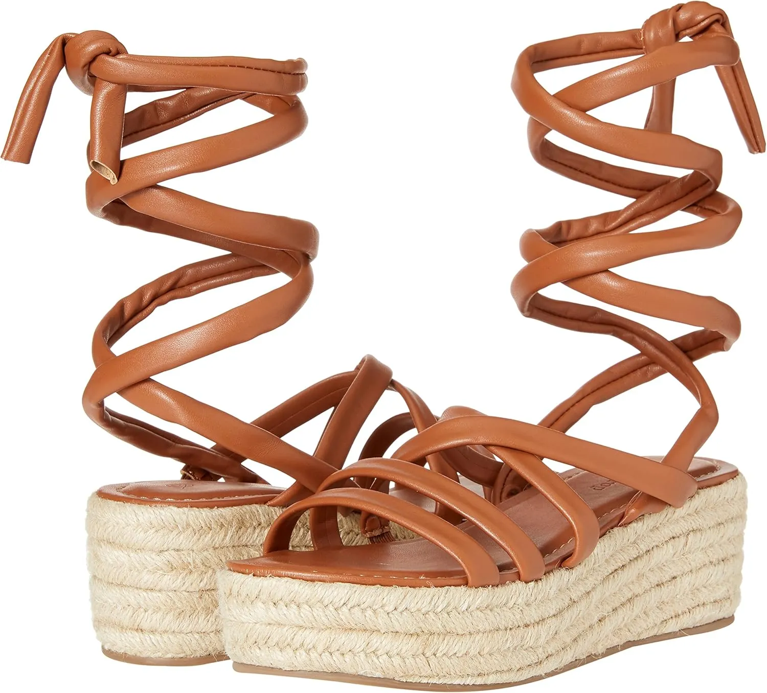 The Drop Women's Louanne Strappy Ankle Wrap Platform Espadrille