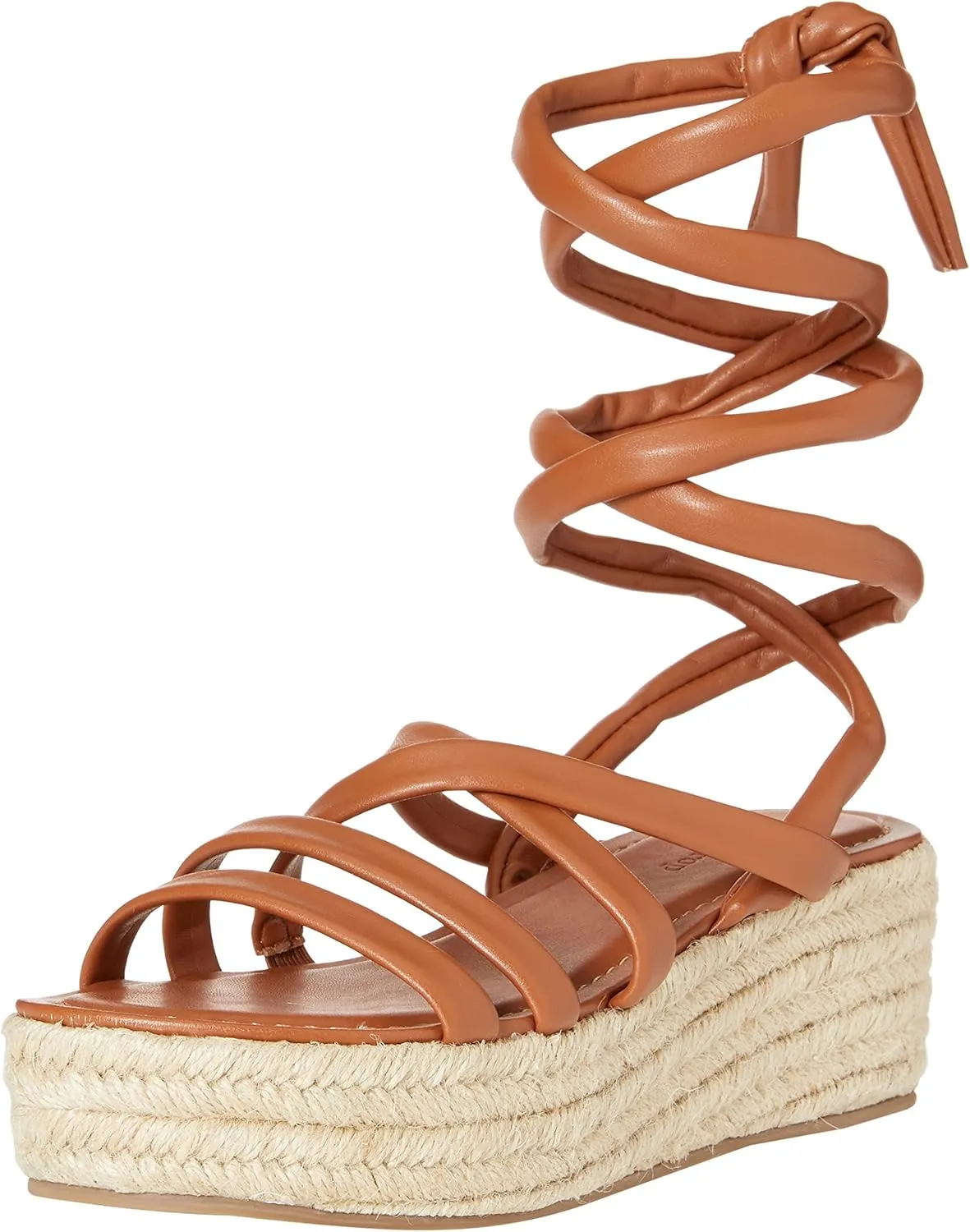 The Drop Women's Louanne Strappy Ankle Wrap Platform Espadrille