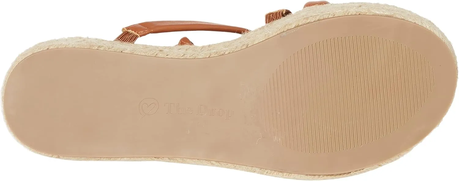 The Drop Women's Louanne Strappy Ankle Wrap Platform Espadrille