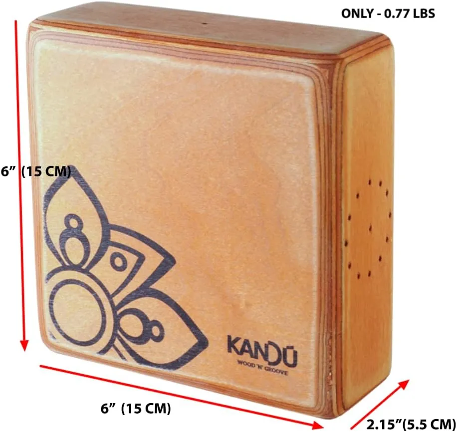 The Kandu Clever Shaker is the first-ever shaker drum with two distinctive sounds: one side like a clave, the other more like a bongo (Blue)