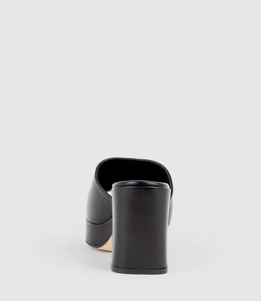 TILLA90 Platform Slide in Black
