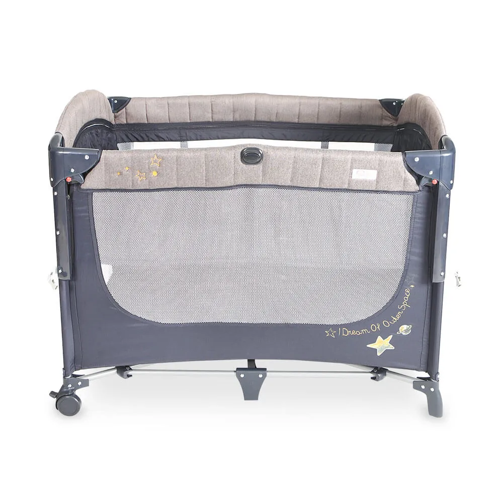 Tinnies Drop Side Play Pen-Blue