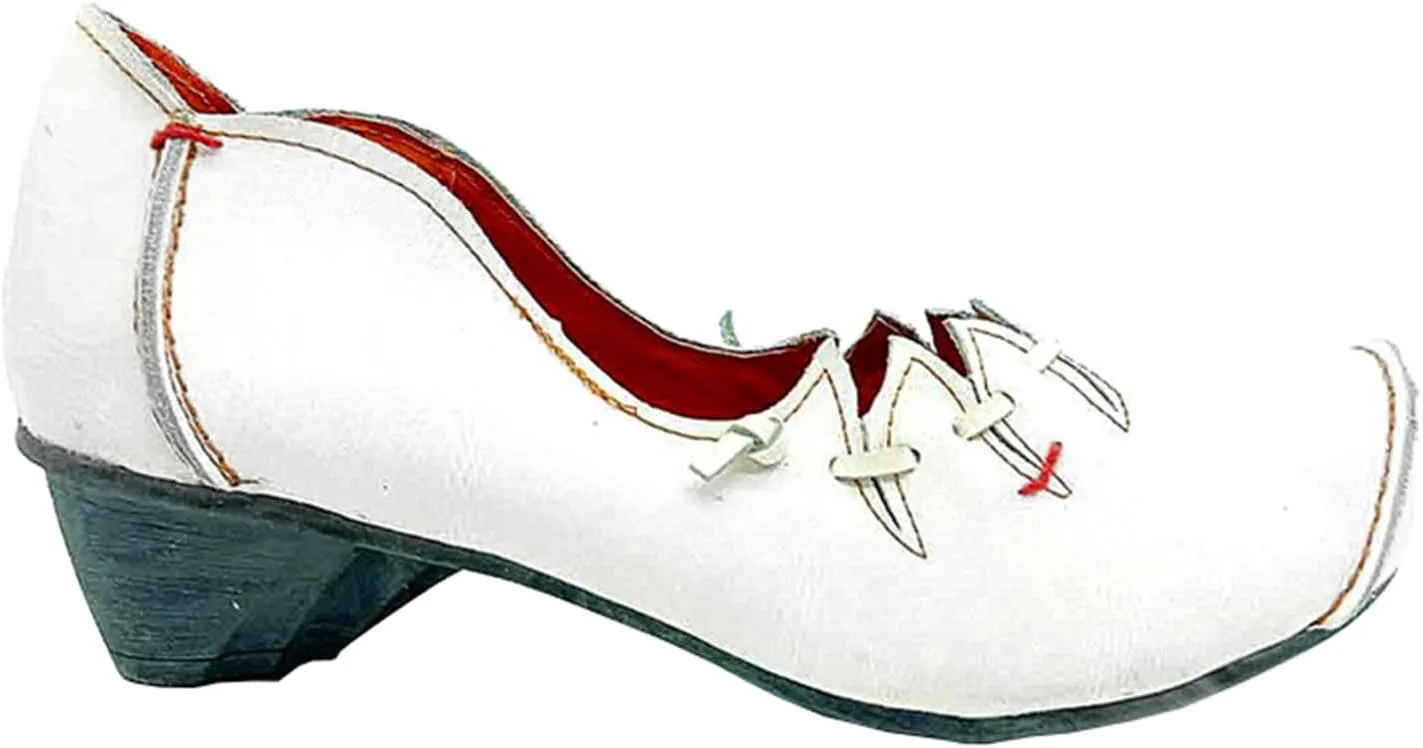 TMA EYES Women's Leather Soft Sole Slip on Low Heel Casual Shoes