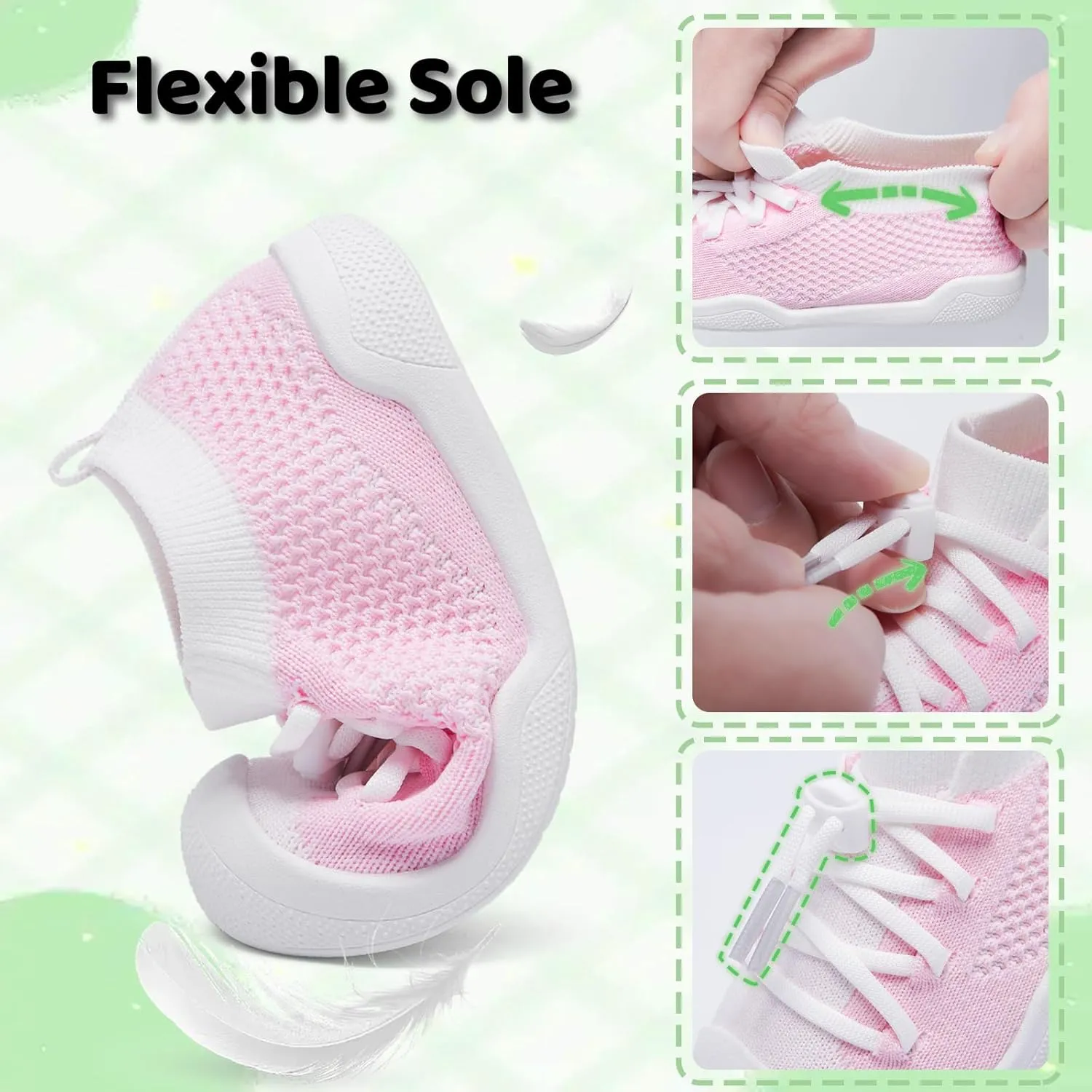 Toddler Shoes Boys Girls | with Arch Support | Slip-on| Barefoot | Breathable & Non-Slip Tennis Shoes