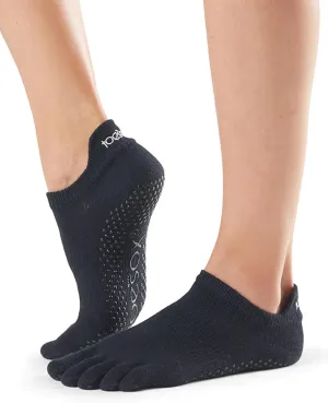 ToeSox Women's Low Rise Full Toe Grip Non-Slip for Ballet, Yoga, Pilates, Barre Toe Socks